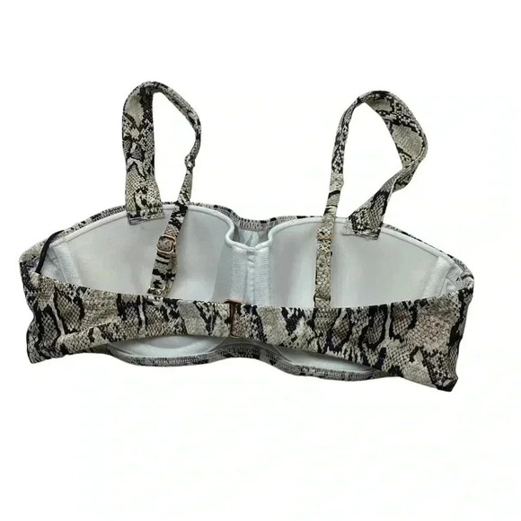 Shade & shore light lift bikini top 32B snakeskin print new with tags - Picture 2 of 4